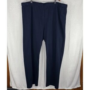 Xersion Fleece Sweatpants Men's 4XL Loose Fit Open Bottom Navy Blue 50x33 NWT